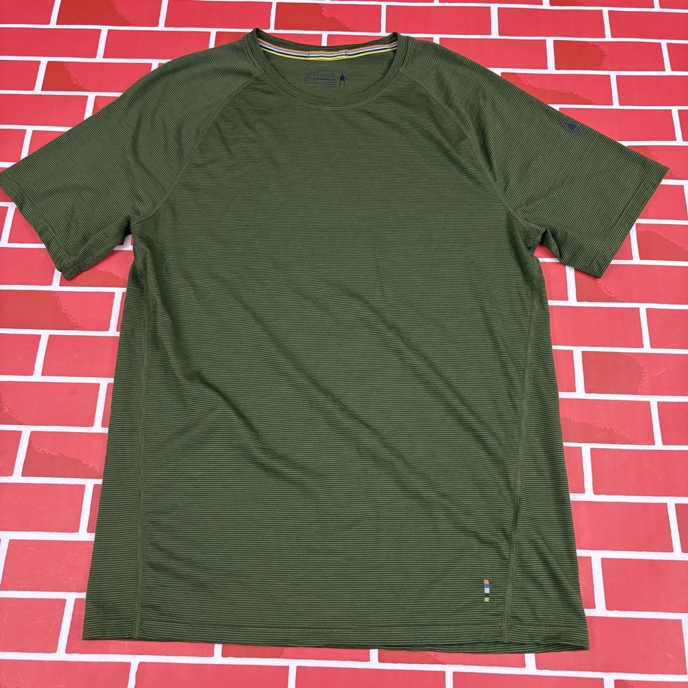 Smartwool Merino 150 Base Layer Performance T Shirt S Green Short Sleeve Wool